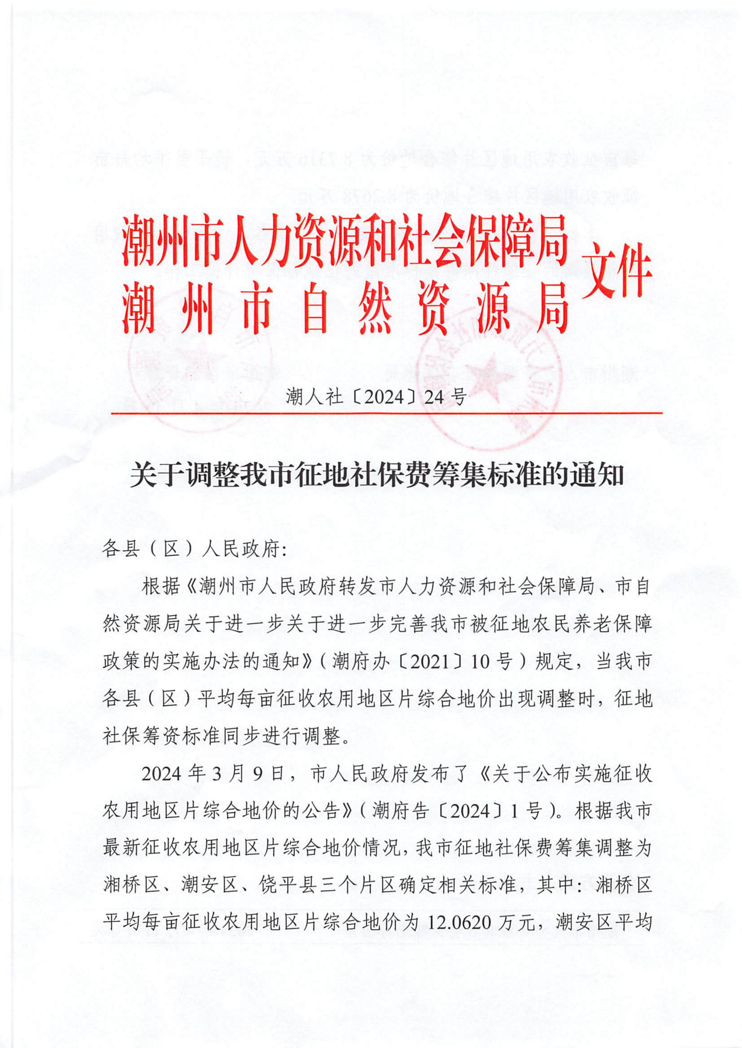 潮人社【2024】24号-关于调整我市征地社保费筹集标准的通知_00.jpg